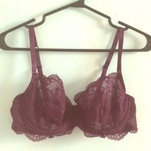 Lasenza lacy plum bra